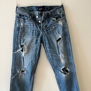 Low Rise Boyfriend Jeans